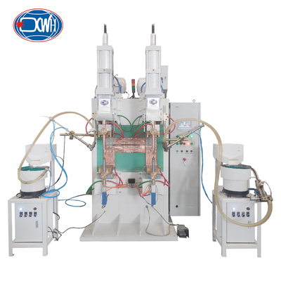 Ein guter Preis. Capacitive Discharge Nut Spot Welding Machine With Two Vibratory Bowl Feeder Online